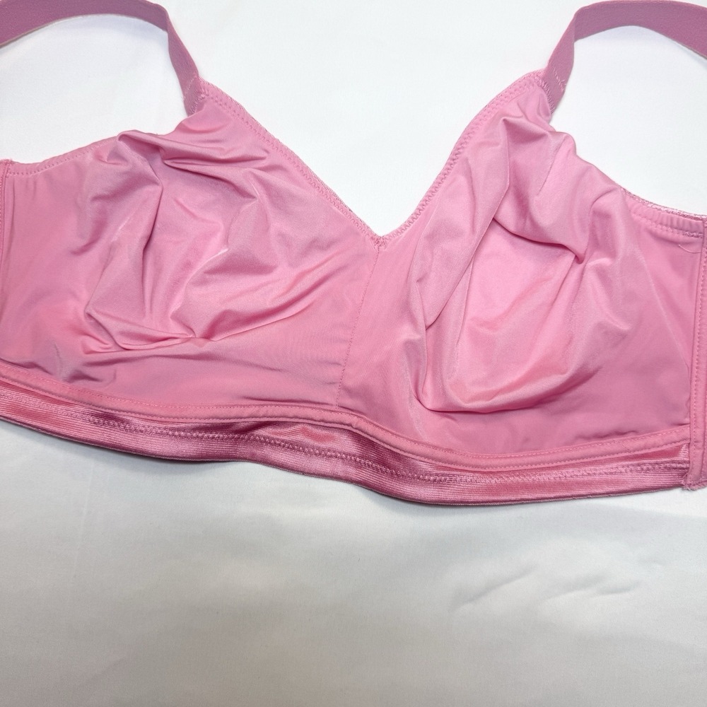 Wacoal Back Appeal Full Coverage Wire Free Bra 40DDD Pink 852303 Comfort - Picture 4 of 5
